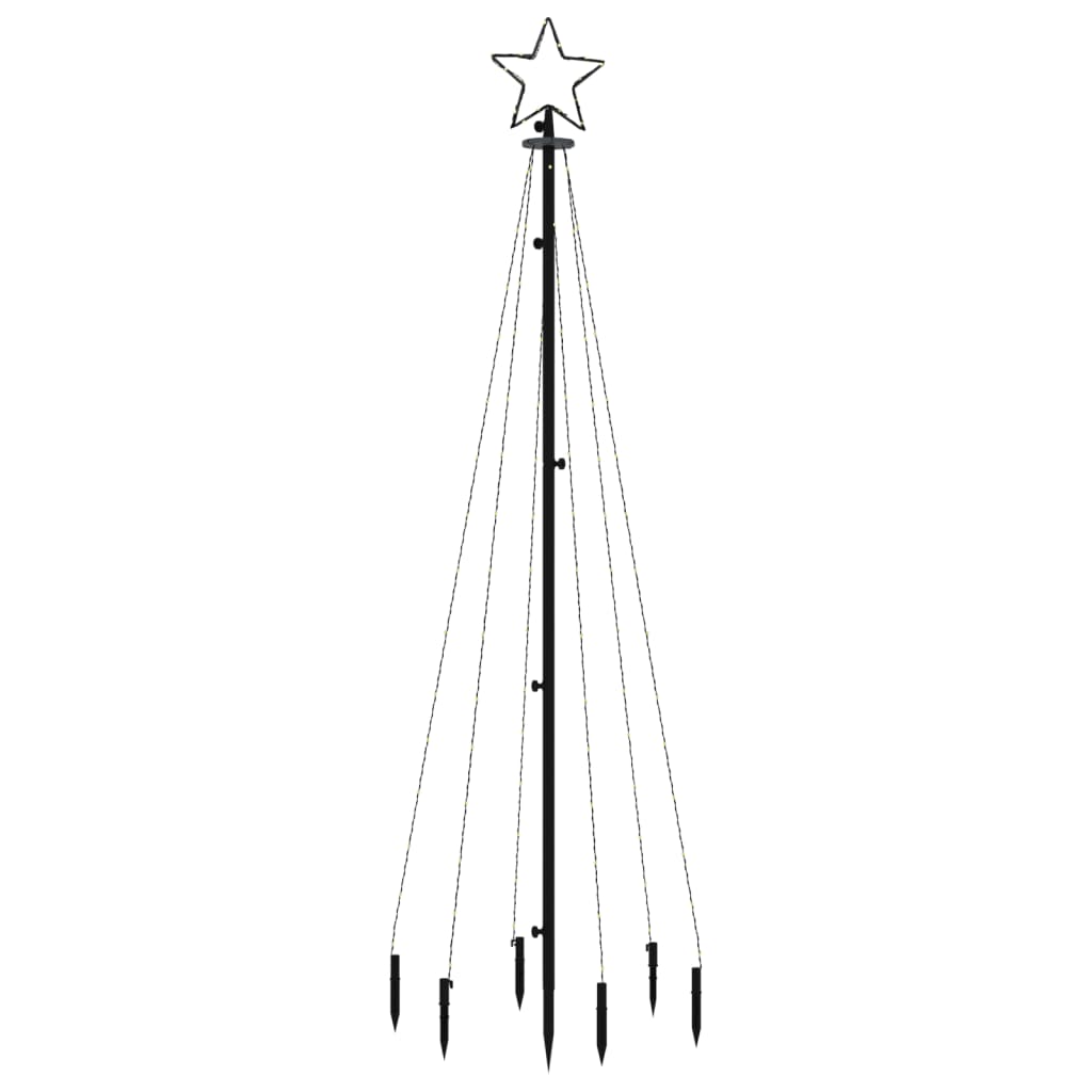 Albero di Natale con Puntale Blu 108 LED 180 cm 343553