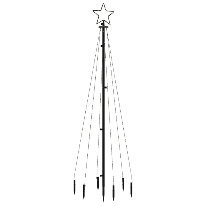 Albero di Natale con Puntale Blu 108 LED 180 cm 343553