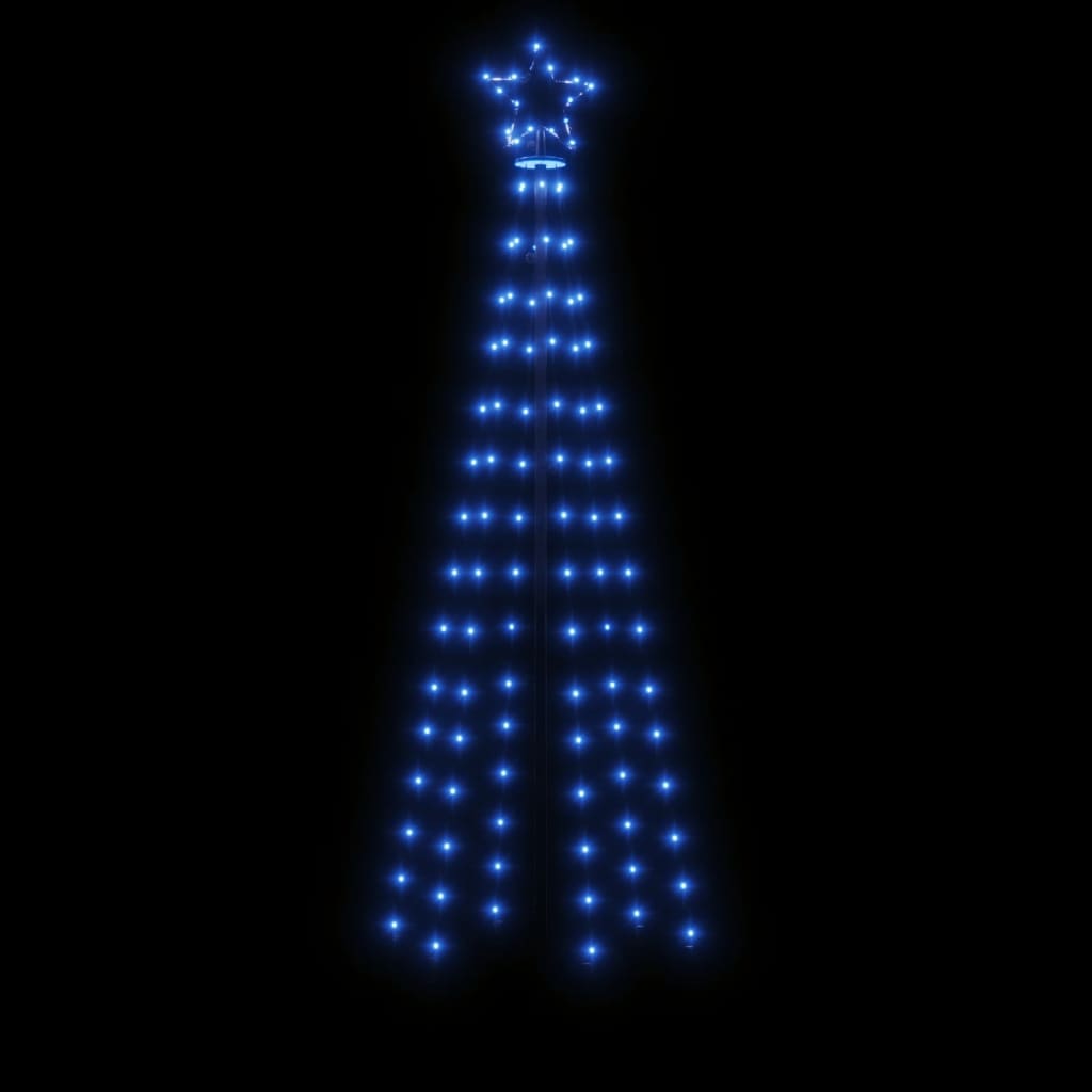 Albero di Natale con Puntale Blu 108 LED 180 cm 343553