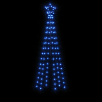 Albero di Natale con Puntale Blu 108 LED 180 cm 343553