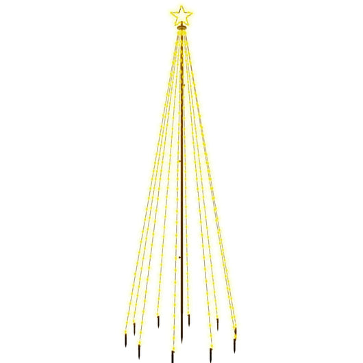 Albero di Natale con Puntale Bianco Caldo 310 LED 300 cm 343554