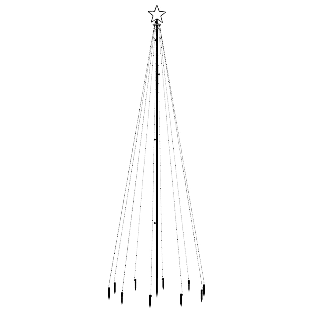 Albero di Natale con Puntale Bianco Caldo 310 LED 300 cm cod mxl 17153