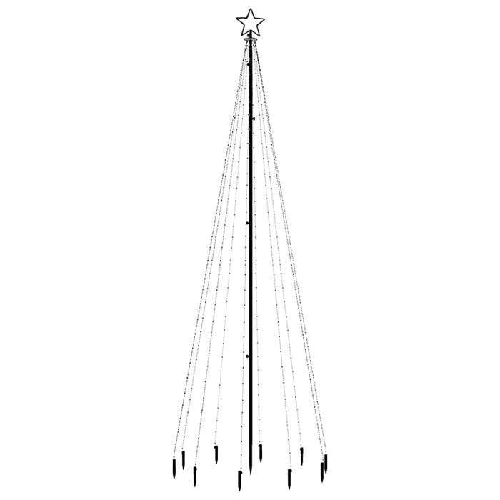 Albero di Natale con Puntale Bianco Caldo 310 LED 300 cm cod mxl 17153