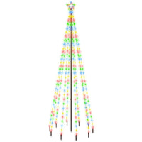 Albero di Natale con Puntale Colorato 310 LED 300 cm 343556