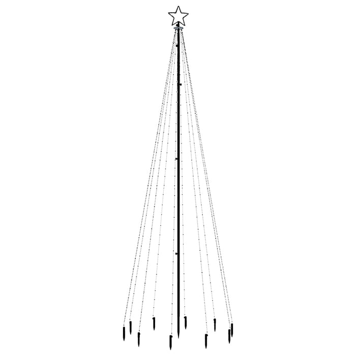 Albero di Natale con Puntale Colorato 310 LED 300 cm 343556