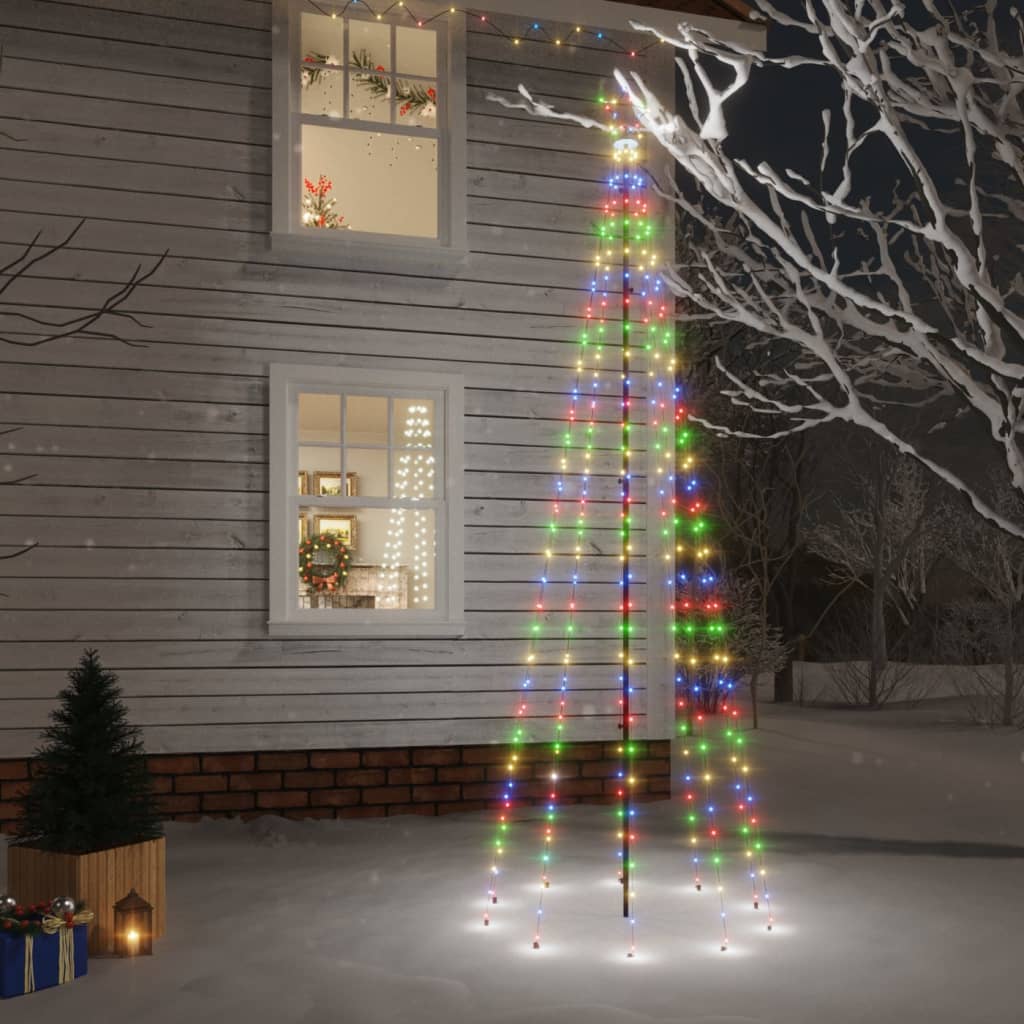 Albero di Natale con Puntale Colorato 310 LED 300 cm 343556