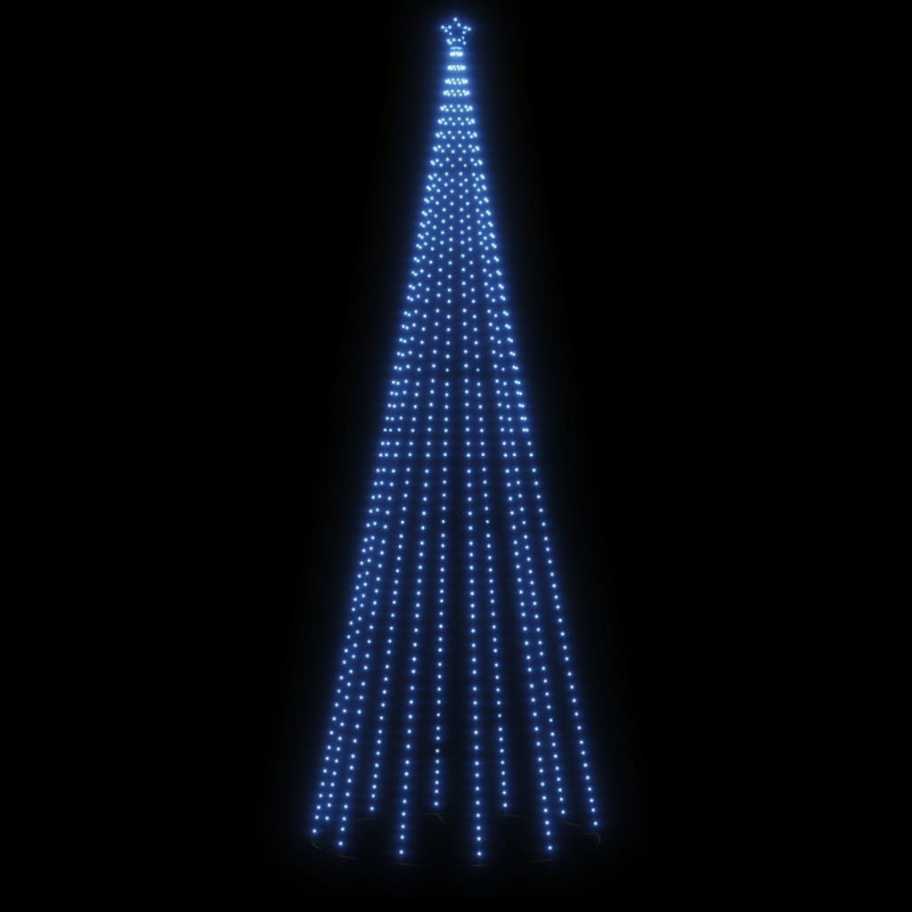 Albero di Natale con Puntale Blu 732 LED 500 cm