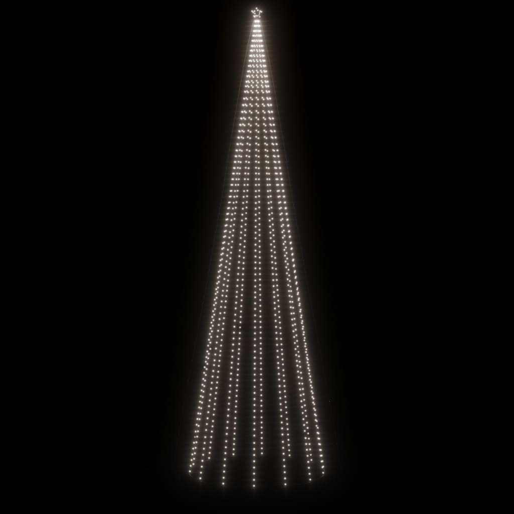 Albero di Natale con Puntale Bianco Freddo 1134 LED 800 cm