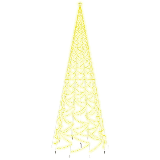 Albero di Natale con Puntale Bianco Caldo 3000 LED 800 cm