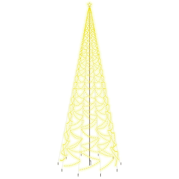 Albero di Natale con Puntale Bianco Caldo 3000 LED 800 cm