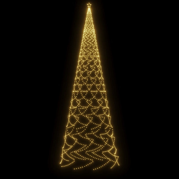 Albero di Natale con Puntale Bianco Caldo 3000 LED 800 cm