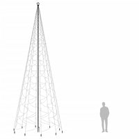 Albero di Natale con Puntale Bianco Caldo 3000 LED 800 cm