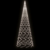 Albero di Natale con Puntale Bianco Freddo 3000 LED 800 cm