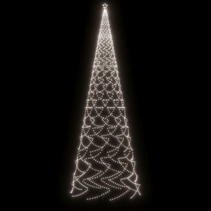 Albero di Natale con Puntale Bianco Freddo 3000 LED 800 cm