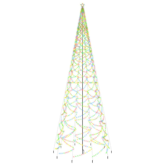 Albero di Natale con Puntale Colorato 3000 LED 800 cm