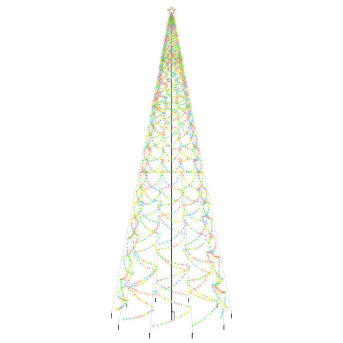 Albero di Natale con Puntale Colorato 3000 LED 800 cm