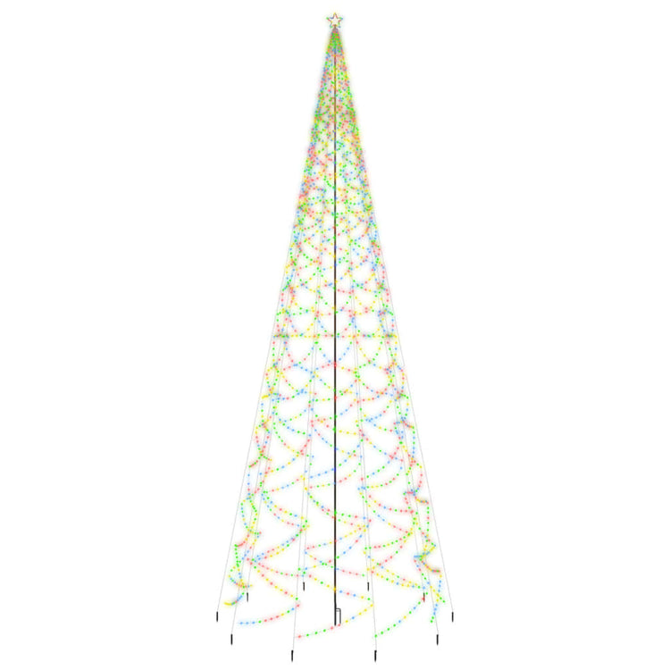 Albero di Natale con Puntale Colorato 3000 LED 800 cm