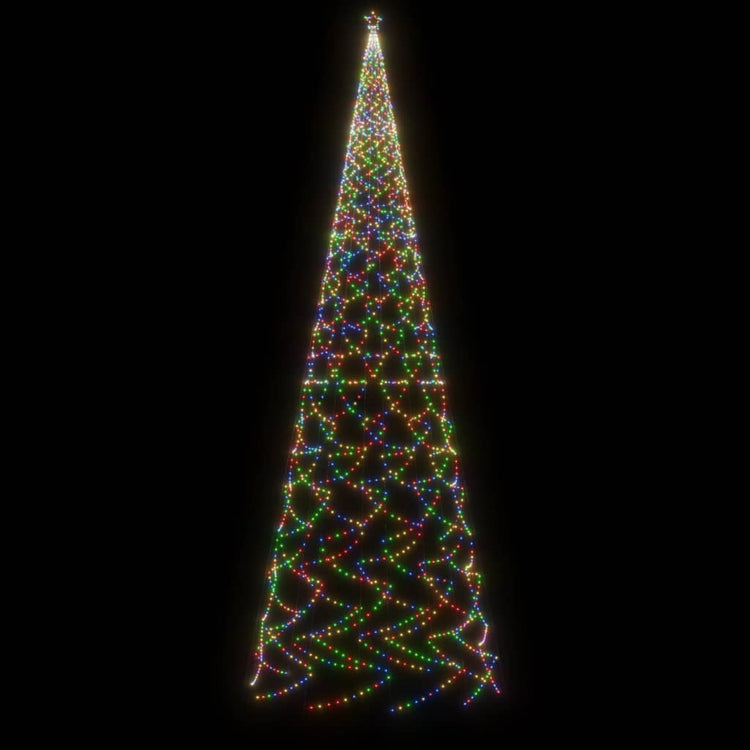 Albero di Natale con Puntale Colorato 3000 LED 800 cm