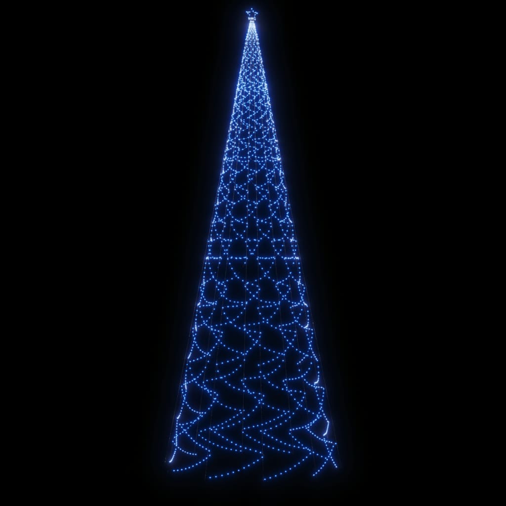 Albero di Natale con Puntale Blu 3000 LED 800 cm