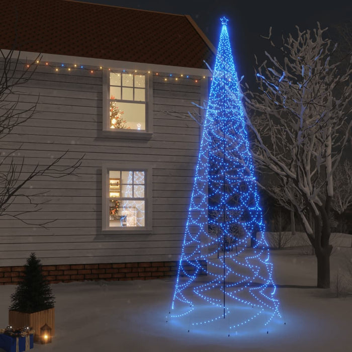 Albero di Natale con Puntale Blu 3000 LED 800 cm