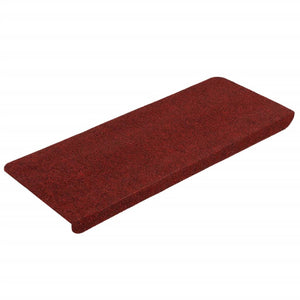 Tappetini Autoadesivi per Scale 15 pz 65x24,5x3,5 cm Rosso 343480