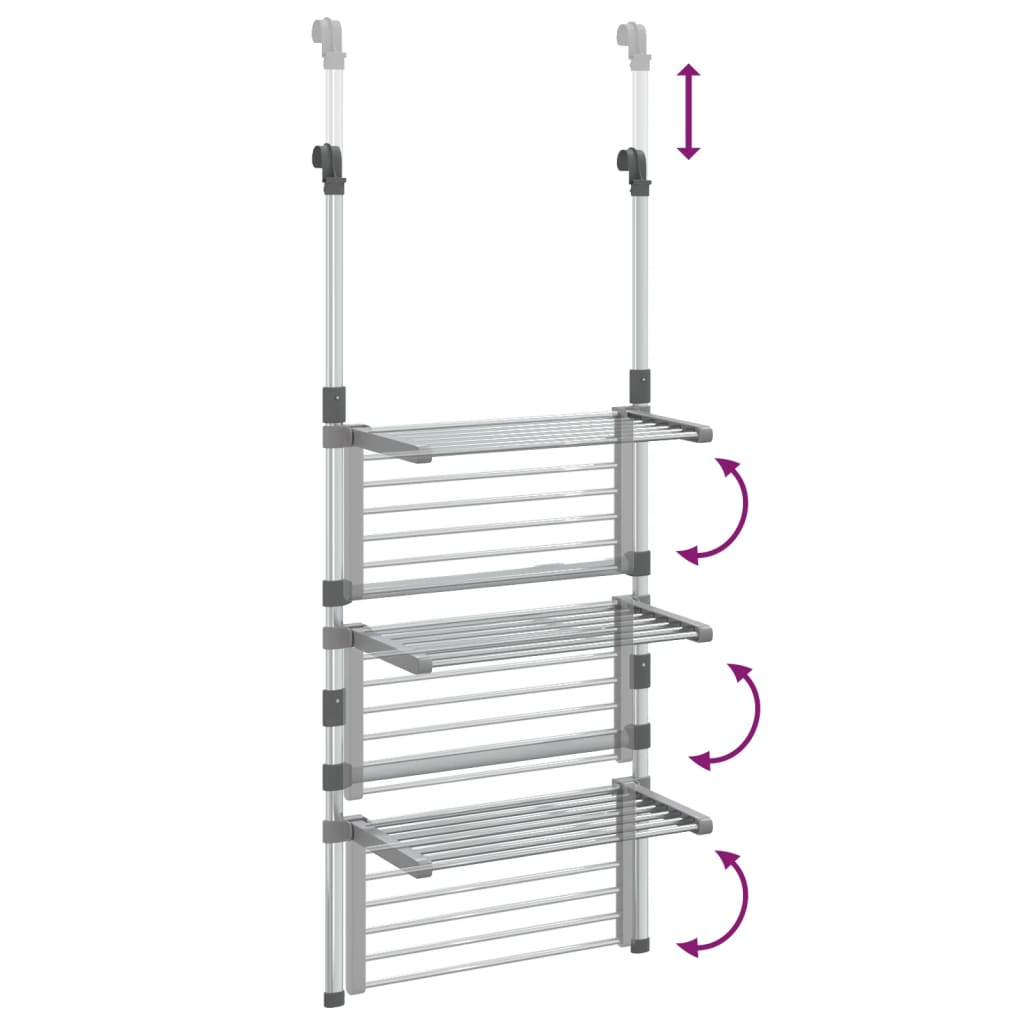 Stendibiancheria Pensile a 3 Livelli in Alluminio  cod mxl 63857