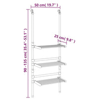 Stendibiancheria Pensile a 3 Livelli in Alluminio  cod mxl 63857