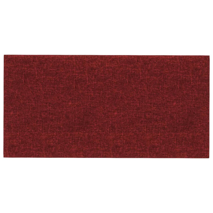 Pannelli Murali 12 pz Rosso Vino 30x15 cm Tessuto 0,54 m² cod mxl 19559