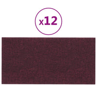 Pannelli Murali 12 pz Viola 30x15 cm Tessuto 0,54 m² cod mxl 19786