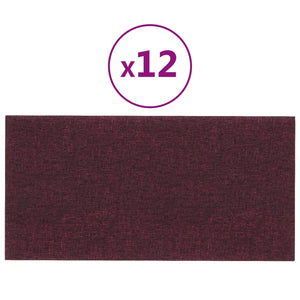 Pannelli Murali 12 pz Viola 30x15 cm Tessuto 0,54 m² cod mxl 19786