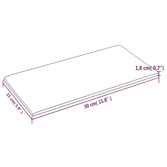 Pannelli Murali 12 pz Viola 30x15 cm Tessuto 0,54 m² cod mxl 19786