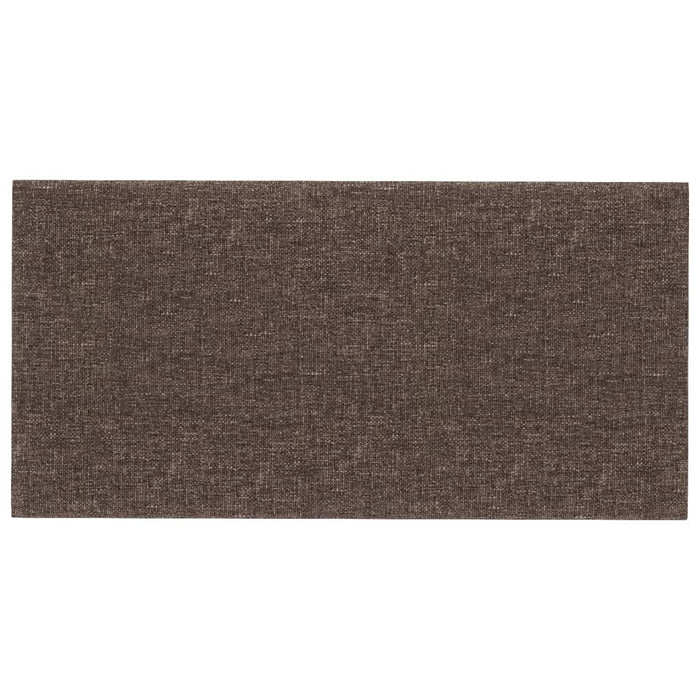 Pannelli Murali 12 pz Tortora 30x15 cm Tessuto 0,54 m² 343767