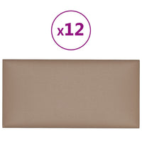 Pannelli Murali 12 pz Cappuccino 30x15 cm in Similpelle 0,54 m² 343775