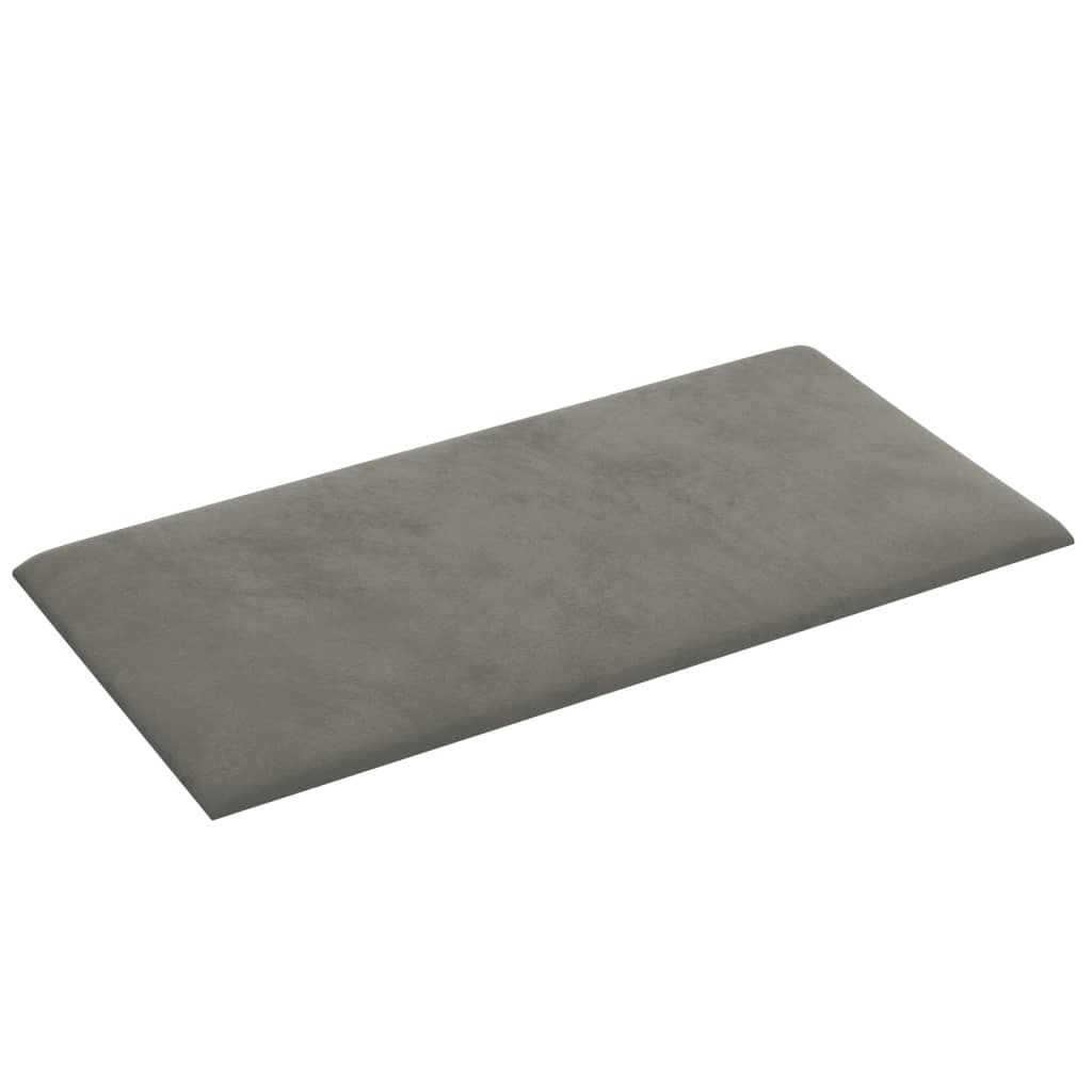 Pannelli Murali 12 pz Grigio Chiaro 30x15 cm in Velluto 0,54 m² cod mxl 10224