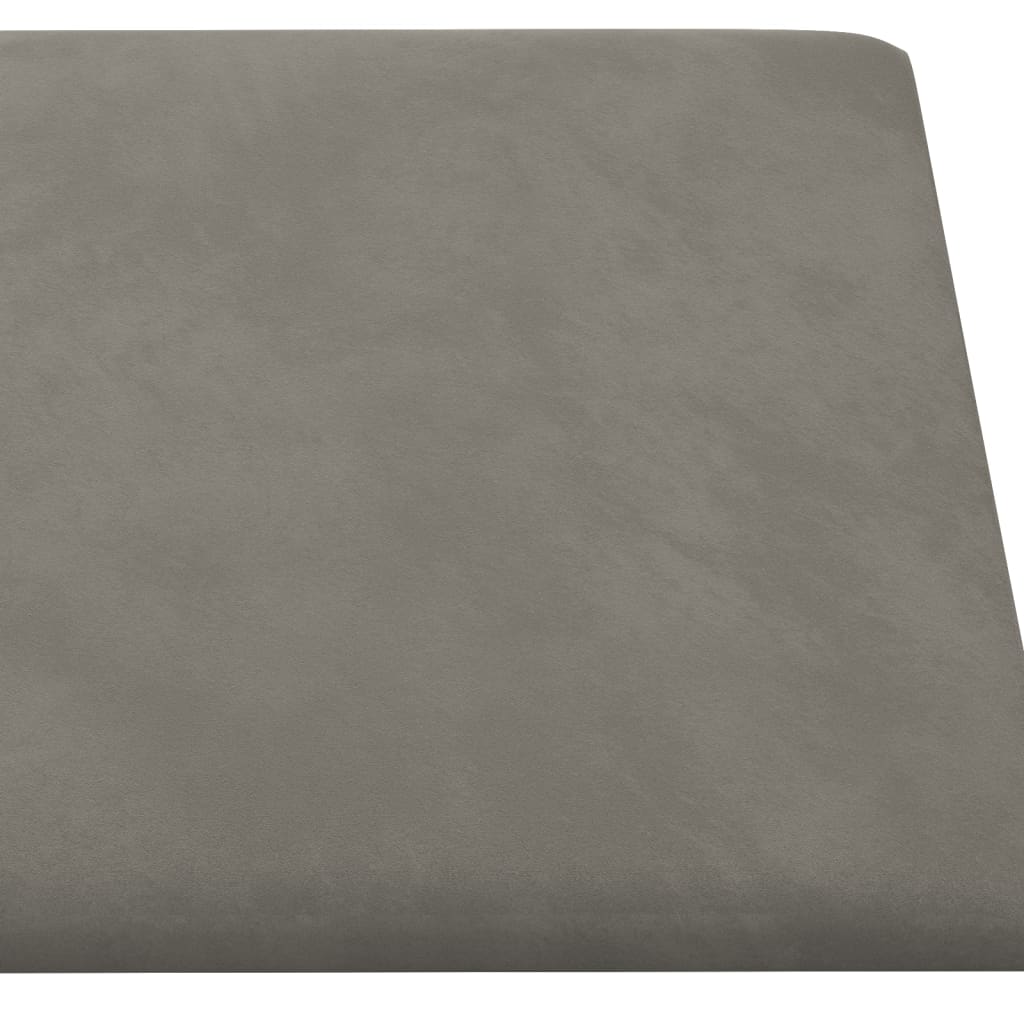 Pannelli Murali 12 pz Grigio Chiaro 30x15 cm in Velluto 0,54 m² cod mxl 10224