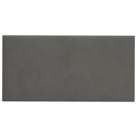 Pannelli Murali 12 pz Grigio Scuro 30x15 cm Velluto 0,54 m² 343780