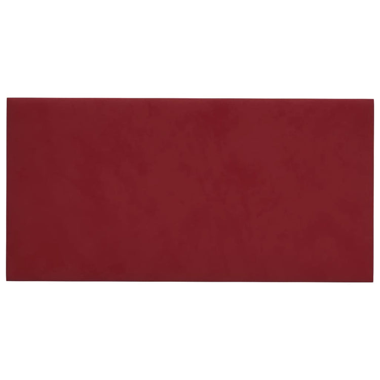 Pannelli Murali 12 pz Rosso Vino 30x15 cm in Velluto 0,54 m² cod mxl 18941