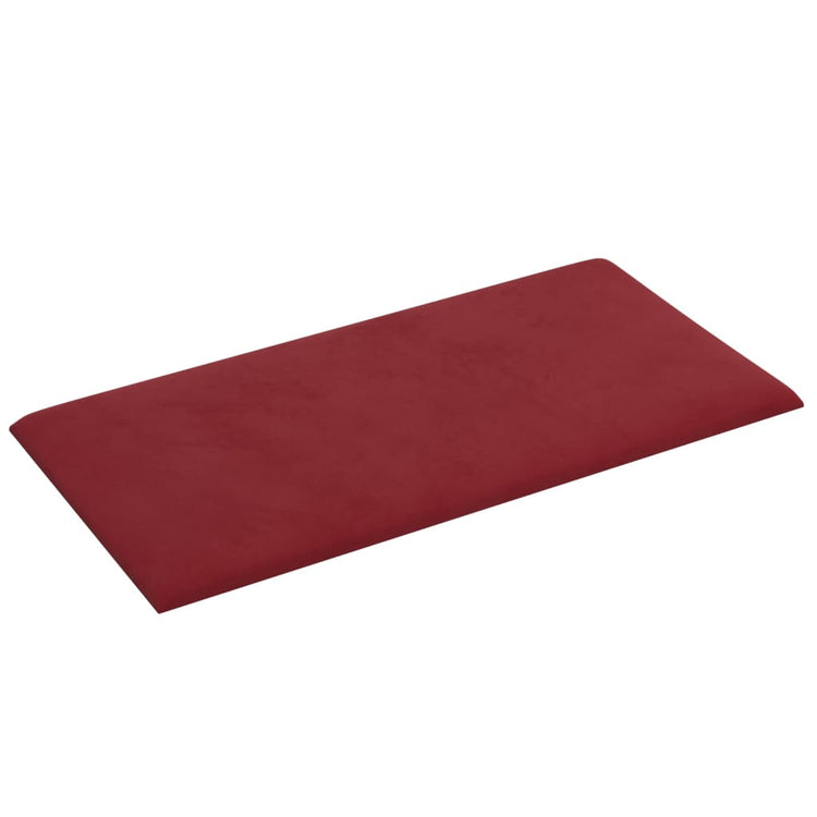 Pannelli Murali 12 pz Rosso Vino 30x15 cm in Velluto 0,54 m² cod mxl 18941