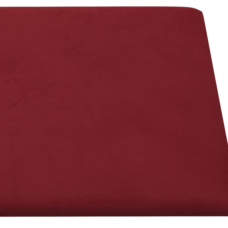 Pannelli Murali 12 pz Rosso Vino 30x15 cm in Velluto 0,54 m² cod mxl 18941