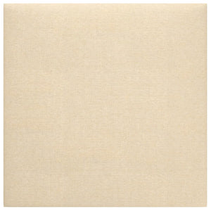 Pannelli Murali 12 pz Crema 30x30 cm Tessuto 1,08 m² cod mxl 19590