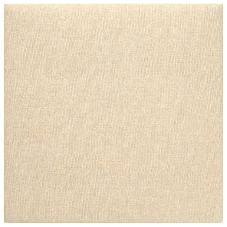 Pannelli Murali 12 pz Crema 30x30 cm Tessuto 1,08 m² cod mxl 19590