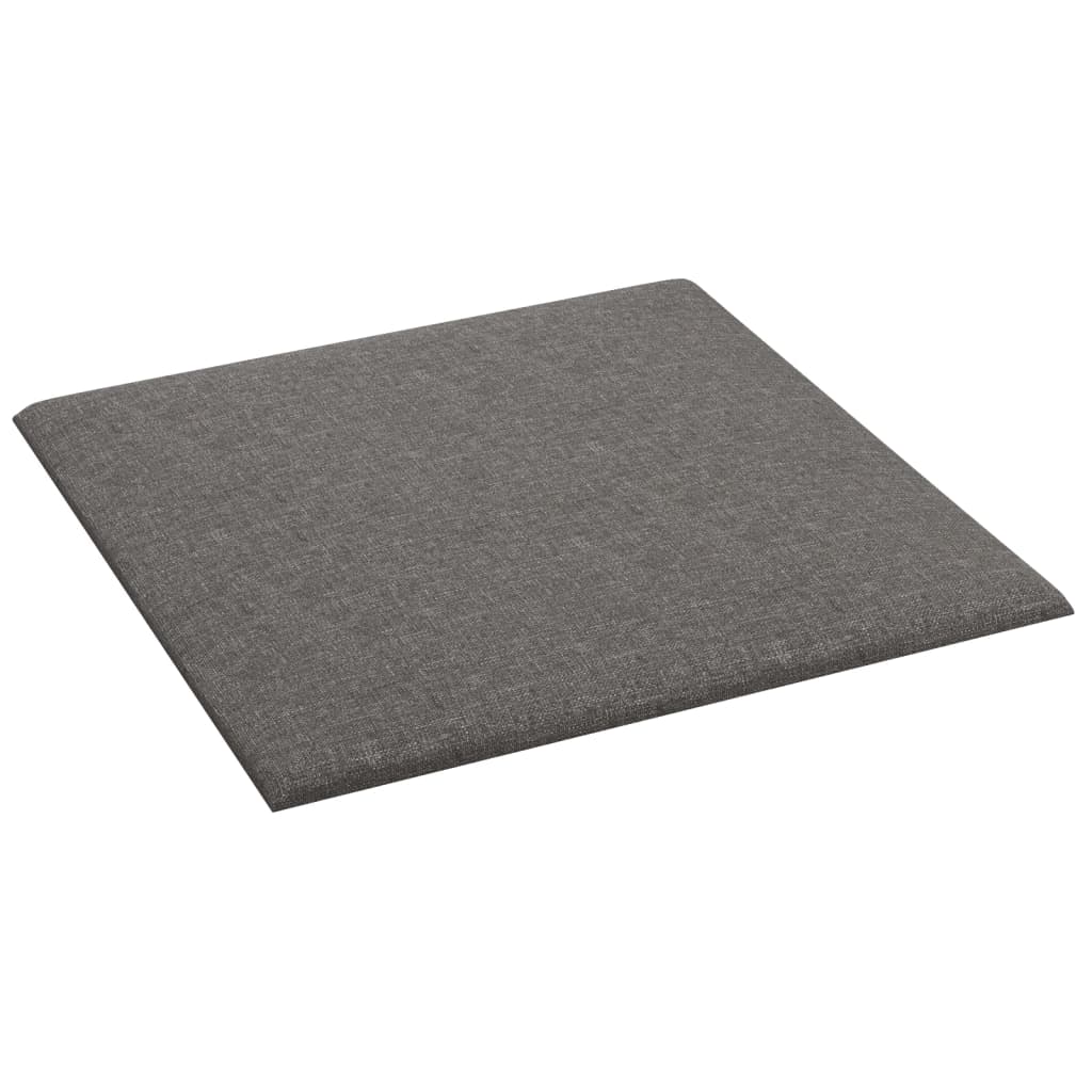 Pannelli Murali 12 pz Grigio Chiaro 30x30 cm in Tessuto 1,08 m²