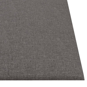 Pannelli Murali 12 pz Grigio Chiaro 30x30 cm in Tessuto 1,08 m²