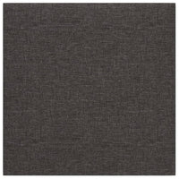 Pannelli Murali 12 pz Grigio Scuro 30x30 cm Tessuto 1,08 m²