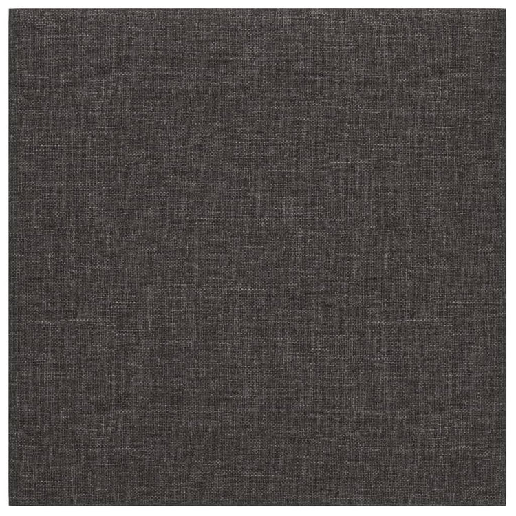 Pannelli Murali 12 pz Grigio Scuro 30x30 cm Tessuto 1,08 m²