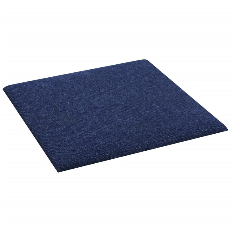 Pannelli Murali 12 pz Blu 30x30 cm in Tessuto 1,08 m² 343798