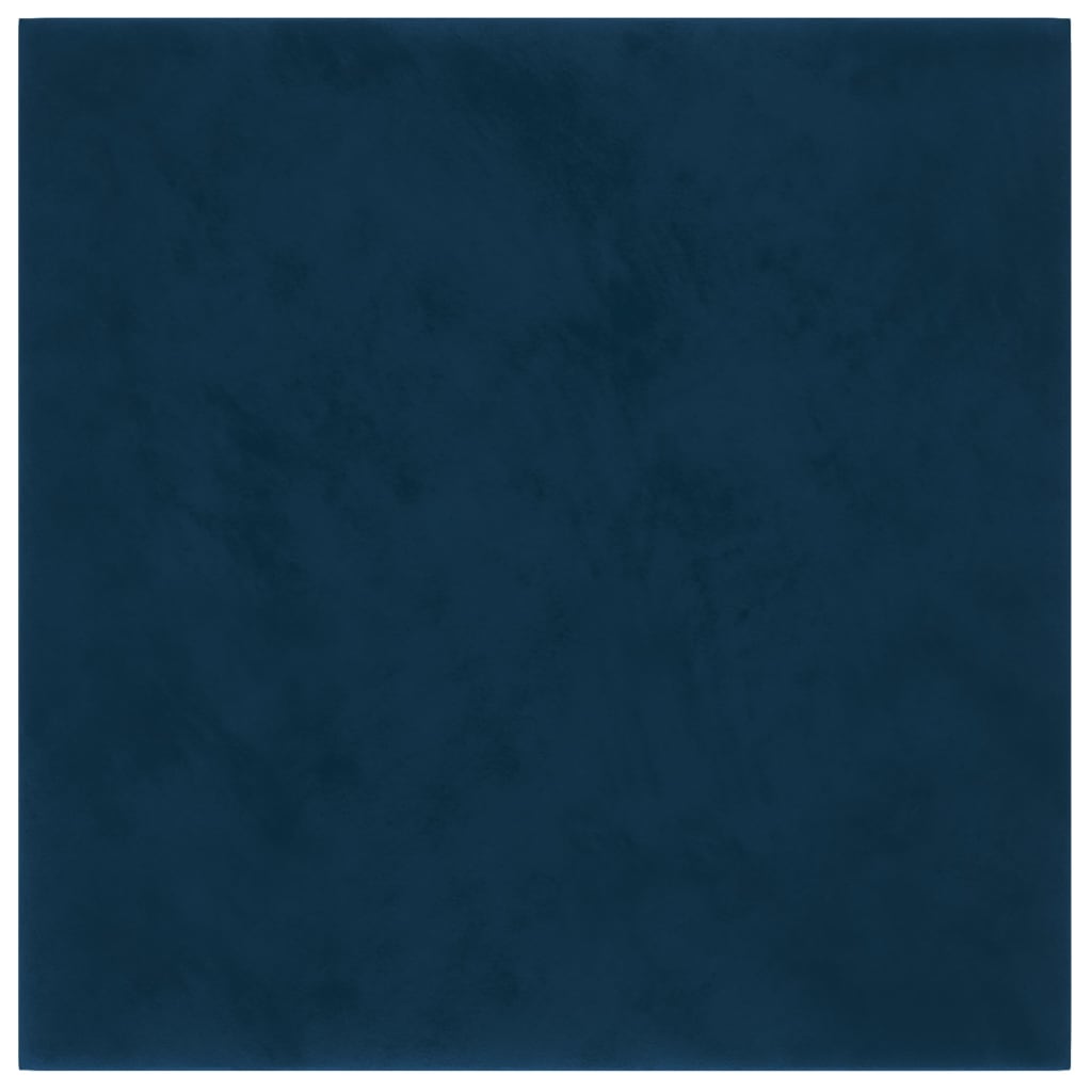 Pannelli Murali 12 pz Blu 30x30 cm Velluto 1,08 m²