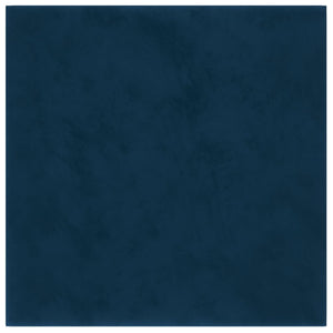 Pannelli Murali 12 pz Blu 30x30 cm Velluto 1,08 m²