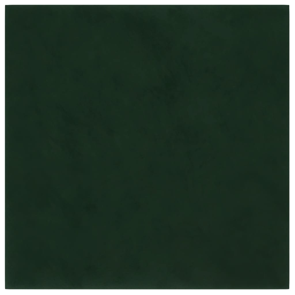 Pannelli Murali 12 pz Verde Scuro 30x30 cm Velluto 1,08 m² cod mxl 12303