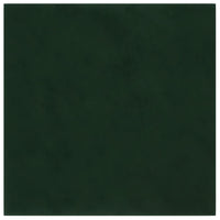 Pannelli Murali 12 pz Verde Scuro 30x30 cm Velluto 1,08 m² cod mxl 12303